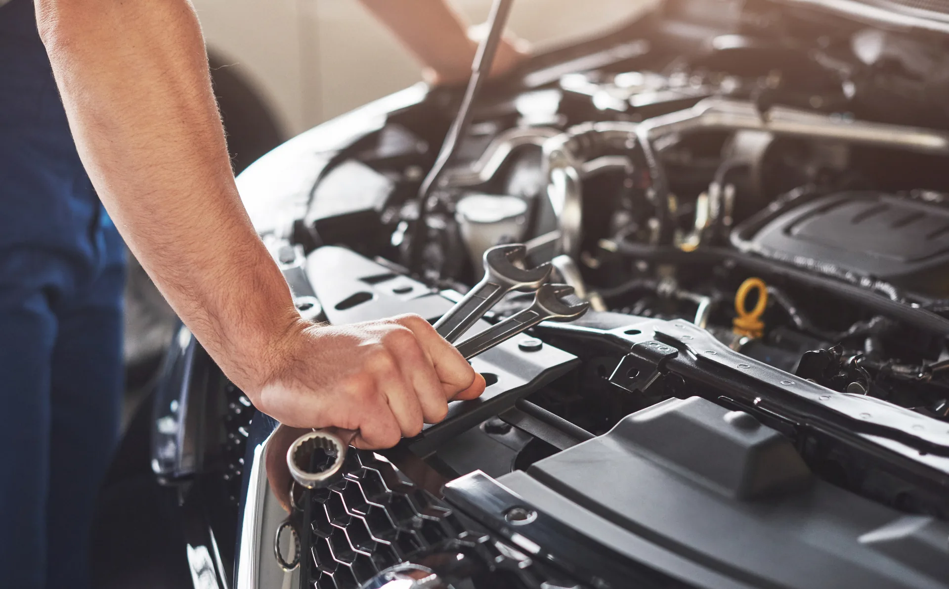 Mechanical inspection and engine bay service